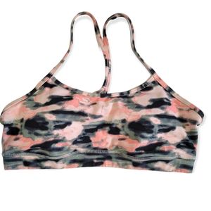 Lululemon Pink Camo Power Y Bra | Size 10